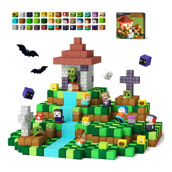 Bloques Magnéticos Zomblock Para Construir Magwonder World