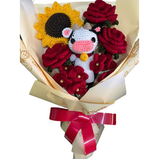 Ramo De Vaquita A Crochet (11 Flores Ramo De Vaquita A Crochet (11 Flores
