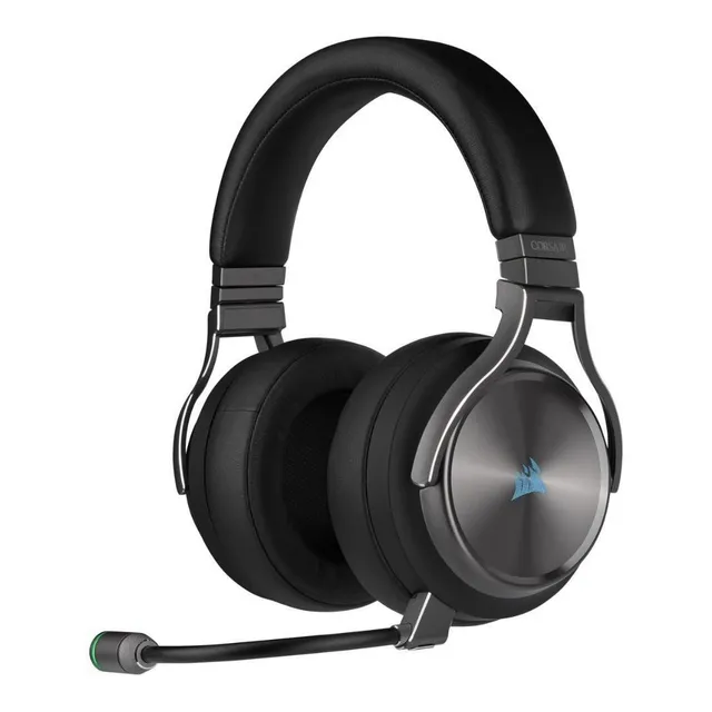 AURICULARES GAMER INALÁMBRICOS CORSAIR VIRTUOSO RGB WIRELESS CARBON CON LUZ LED