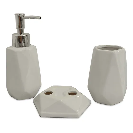 Set 3pz Baño Porcelana