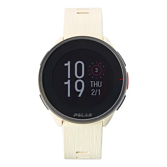 Relógio Corrida Unissex Gps Monitor Frequência Pacer Branco  Polar