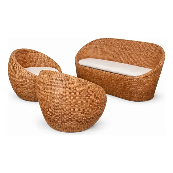 Juego De Sillones Modelo Nido Con Cojines