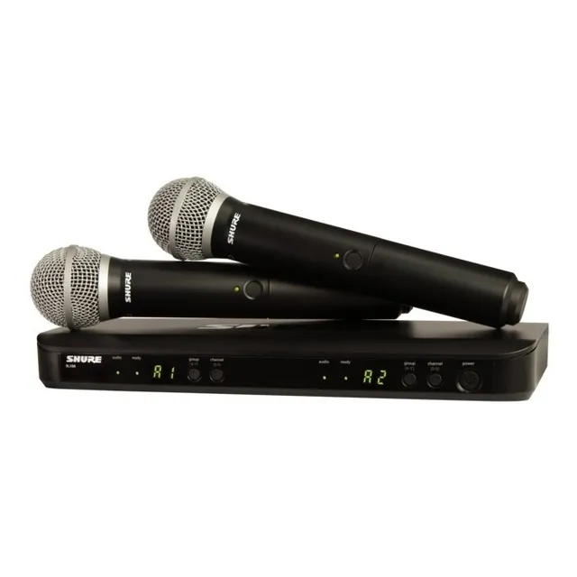 Micrófono Inalámbrico Shure Blx288/pg58-h9 Receptor Doble