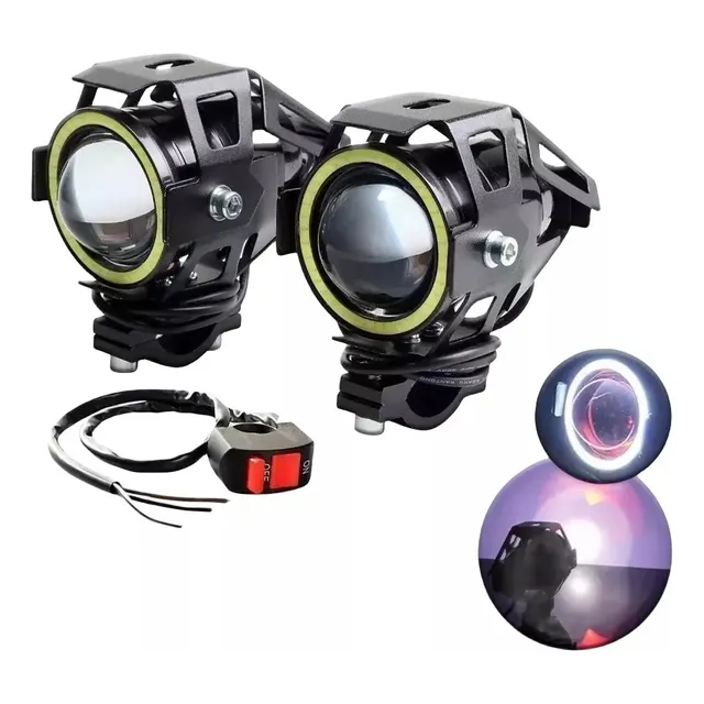 Explorador Ultra Led U7 Ojo Angel + Diablo + Switch Moto