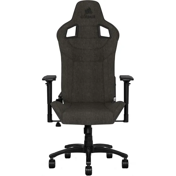 Silla de escritorio Corsair T3 Rush gamer ergonómica charcoal con tapizado de tela