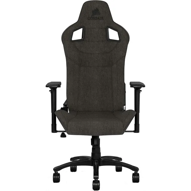 Silla de escritorio Corsair T3 Rush gamer ergonómica charcoal con tapizado de tela