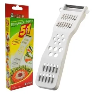 Descascador Ralador Fatiador Manual Espaguete Legumes 5 Em 1 Descascador Ralador Fatiador Manual Espaguete Legumes 5 Em 1