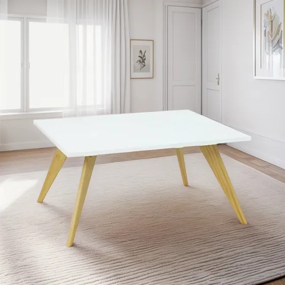 Mesa Ratona De Centro De Living Estilo Nórdico Minimalista