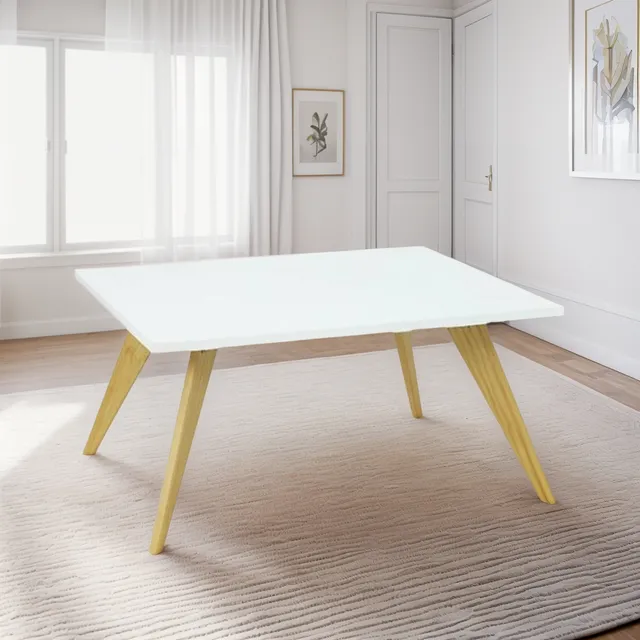 Mesa Ratona De Centro De Living Estilo Nórdico Minimalista