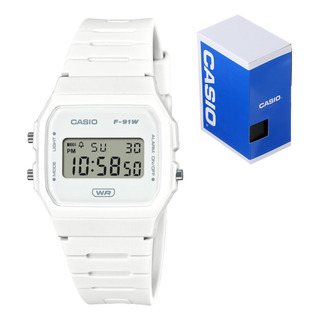 Reloj Casio Vintage Unisex F 91wb 7a Blanco Alarma Reloj Casio Vintage Unisex F 91wb 7a Blanco Alarma