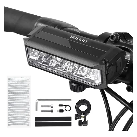 Liefine® Luz Para Bicicleta 3000 Lúmenes Impermeable 3 Led Recargable 5 Modos, Lampara Bicicleta Luces De Bicicleta Accesorios Con Luz Trasera, Faros Bicicletas 2000mah Luz Para Bicicleta Recargable
