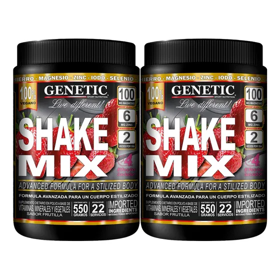 Batidos Veganos Soja Shake Mix Reemplaza Comida Diet Genetic