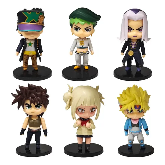 Coleccion De 6 Figuras Jojo's Bizarre 10cm Pvc Anime 