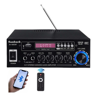 Amplificador De Audio Sunbuck Bluetooth 660bt Auto Y Casa Amplificador De Audio Sunbuck Bluetooth 660bt Auto Y Casa