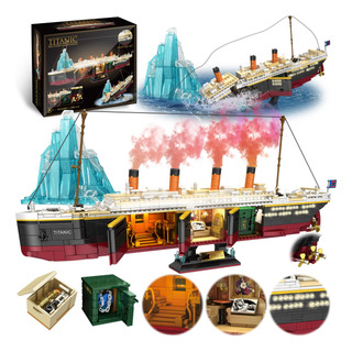 Bloque De Construcción Titanic Modelo Zylvoxia Con 2288 Piez Bloque De Construcción Titanic Modelo Zylvoxia Con 2288 Piez