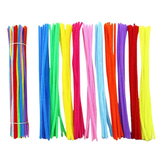 50 Limpia Pipas Colores Surtidos Para Hacer Títeres Jardín