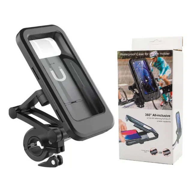 Base Porta Teléfono Impermeable Para Volante Motos Bicicleta