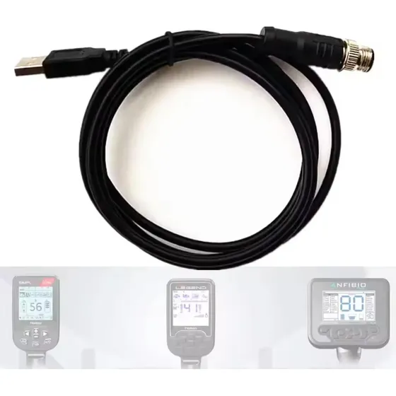 Cable De Carga Para Detectores Nokta Simplex, Legend. Negro