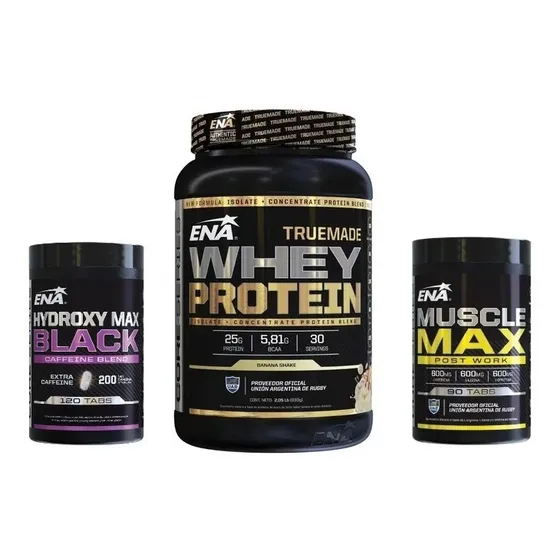 Combo Tonificacion Truemade Hidroxy Muscle Max Quemador