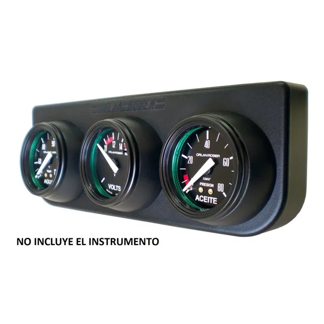 Tablero En Termo Plastico Texturado De 3 Bocas-diametro:52mm