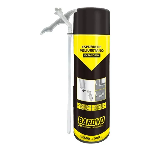 Espuma Poliuretano Expandido Aerosol 500ml Barovo