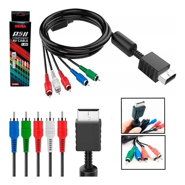 Cable De Video Componente Para Ps2/ps3