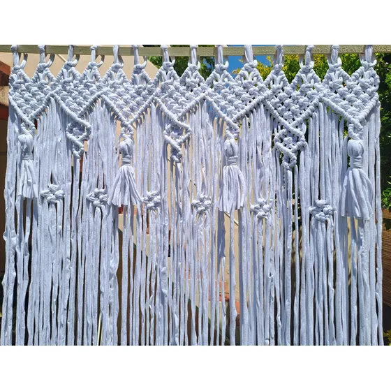 Cortina De Totora De Tiras Para Puerta De Paso