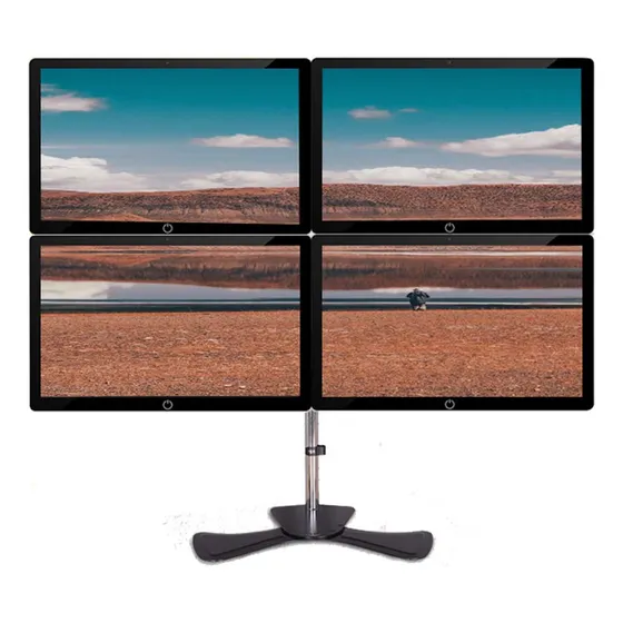 Soporte Escritorio Para Monitor Computadora 4 Led Lcd Vesa