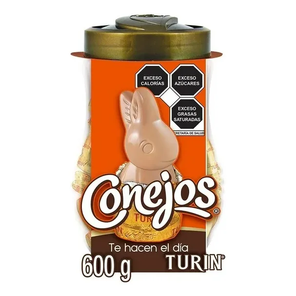 Chocolates Turin Conejos Con Leche 600 G