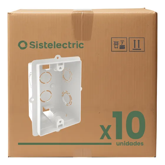 Pack Caja De Embutir Rectangular 10x5 X10u Sistelectric