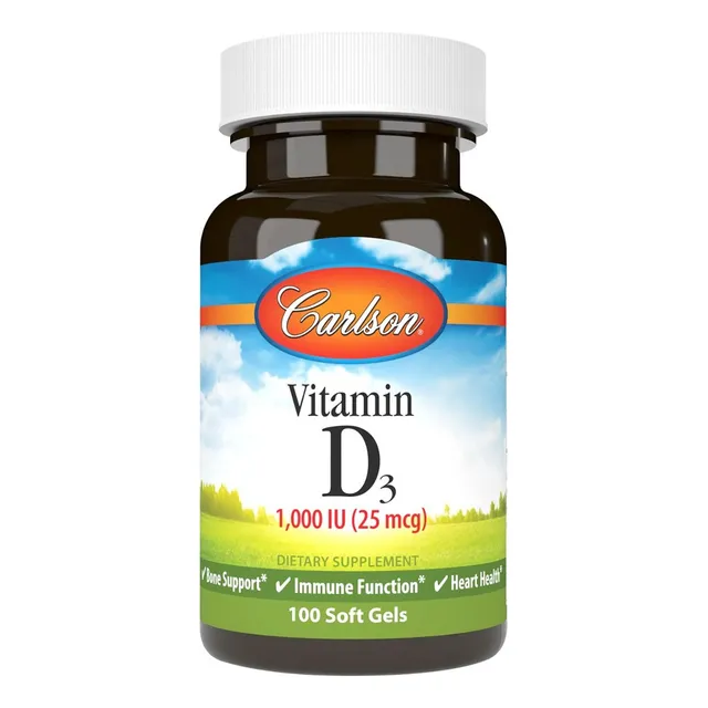 Vitamina D3 1000 Iu Carlson 100 Softgel