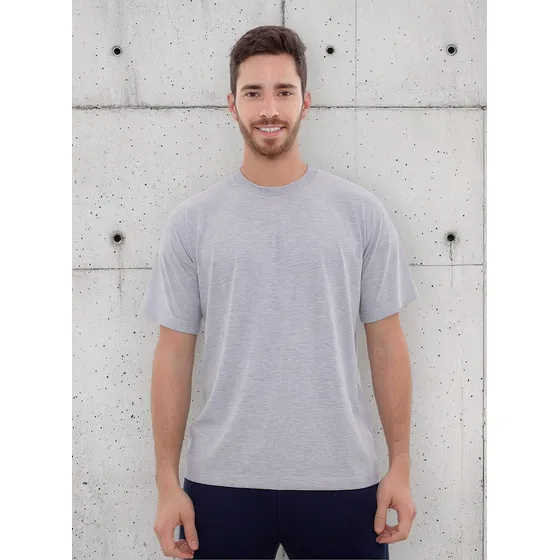 Remera Algodon Lisa Clásica Manga Corta Hombre Cameron 2081