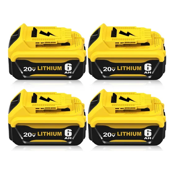 Batería De Reemplazo Compatible Con Dewalt 20v, Paquete De 4