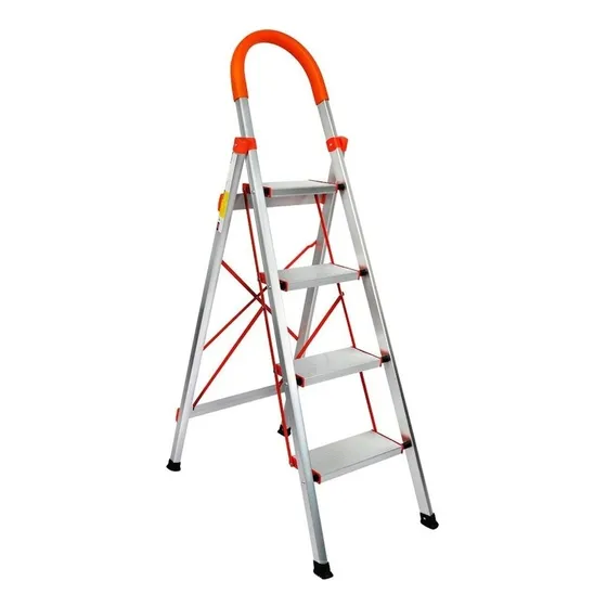 Escalera Metálica 4 Escalones Plegable Mango Ergonómico Gs