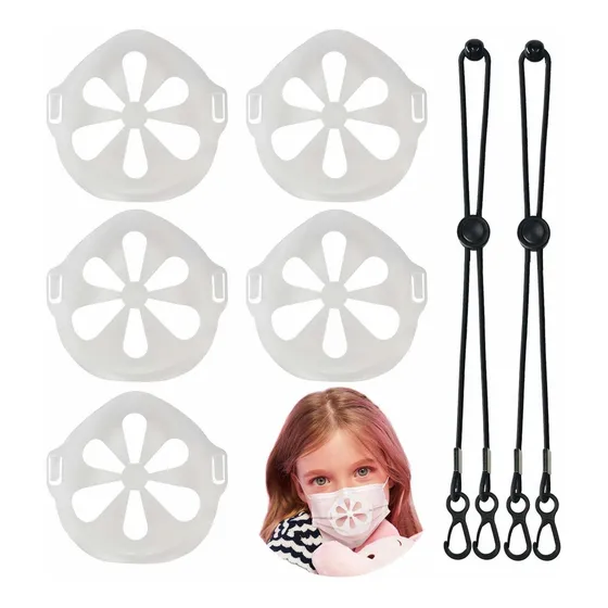 5 Uds 3d Design Soporte 2 Elastic Lanyards Para Niño