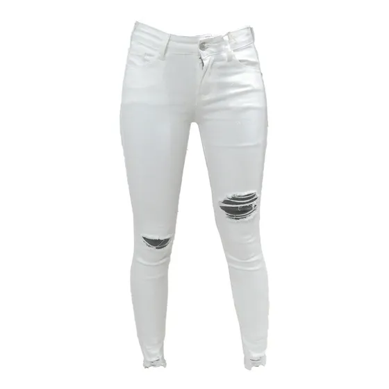 Pantalón Jean Blanco Para Dama Lamar 