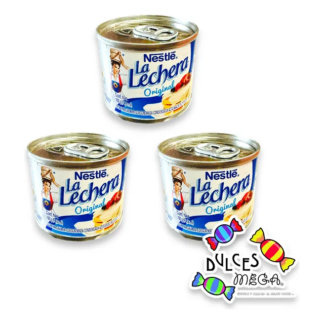 Nestle La Lechera Mini 100g Latita 3 Pack- Original