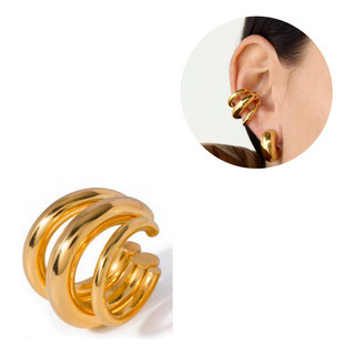 Earcuff Arete De Moda Con Cadena Falsa Perforación Trepador Earcuff Arete De Moda Con Cadena Falsa Perforación Trepador