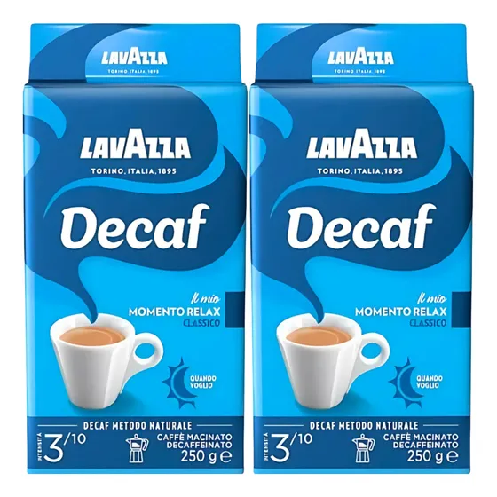 Café Molido Descafeinado Dek Classic Lavazza 250 Gr. Pack X2