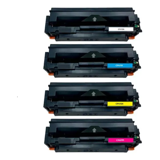 Kit 4 Tóner Colores Cf410x Compatible Con Hp M452 M477 M377
