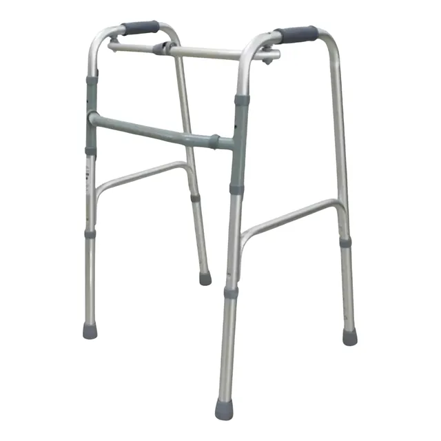 Caminador Aluminio Doble Función Plegable Lowe 913 Gris