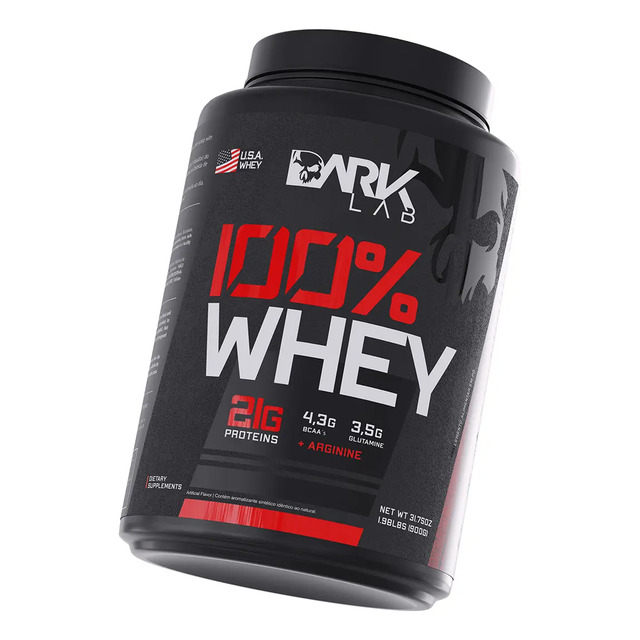 100% Whey Protein 900g Sabores - Dark Lab Sabor Chocolate