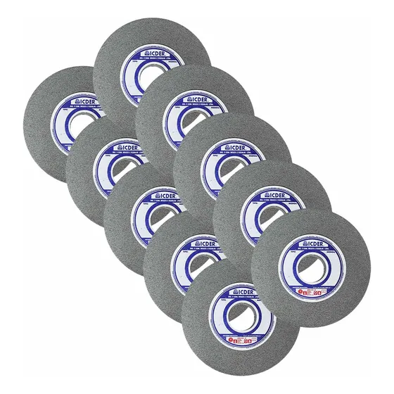 Kit 10 Un Rebolo Esmeril 6 Pol 152,4x25,4x31,8 Gr120 Icder