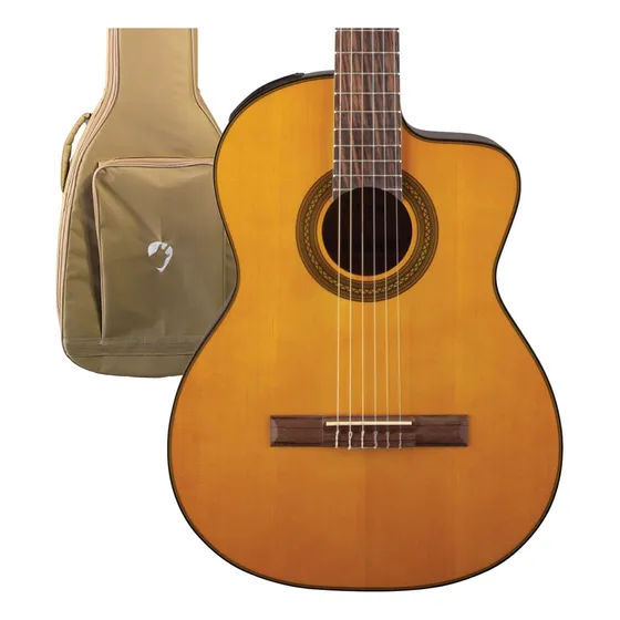 Violão Takamine Gc1 Elétrico C/ Bag Premium Bege - Regulado