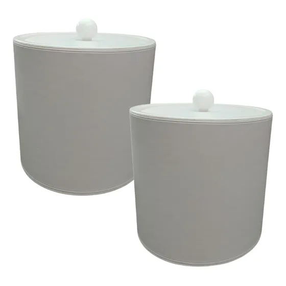 Set De 2 Hieleras Térmicas Vinyl 2,8l Blanco