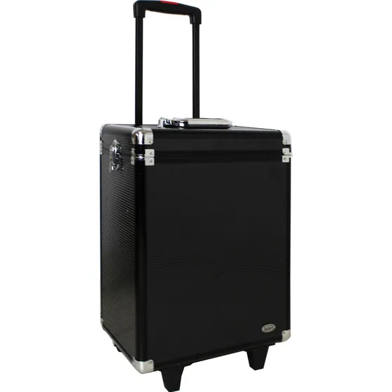 Maleta Carrinho 3 Andares Com Rodinha 360° - Rubys Cor Preto