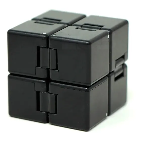 Infinity Cube Fidget Antiestresse Cubo Articulado Preto