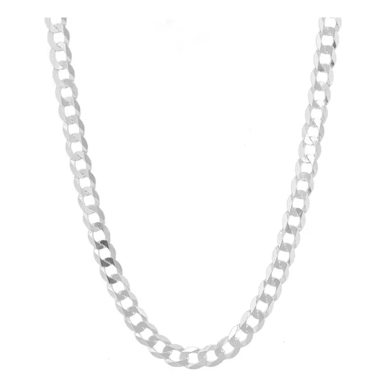 Corrente Grumet Linda 65cm Masculino Prata 950 15 Gramas 