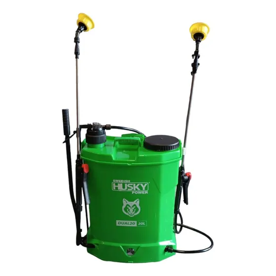 Fumigadora Hibrida Eléctrica Y Manual 2olt 2 Varilla Husky Color Verde
