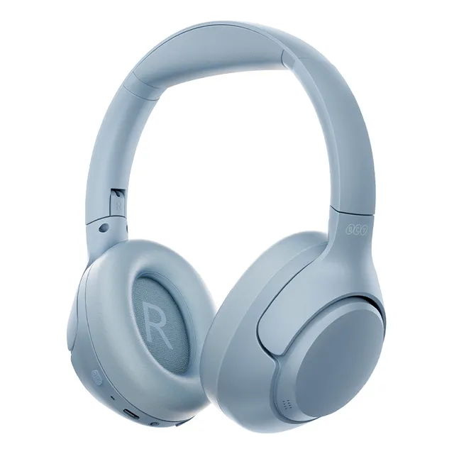 Auriculares Qcy H3 Anc Bluetooth 5.3 Multipoint 60h, color azul grisáceo